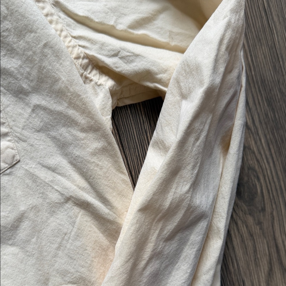 Club Room Men's Cream Long-Sleeve Button-Down Shirt - Picture 2 of 7
